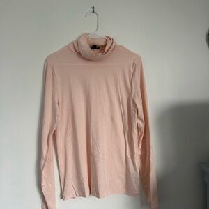 J. Crew Light Pink Turtleneck Top